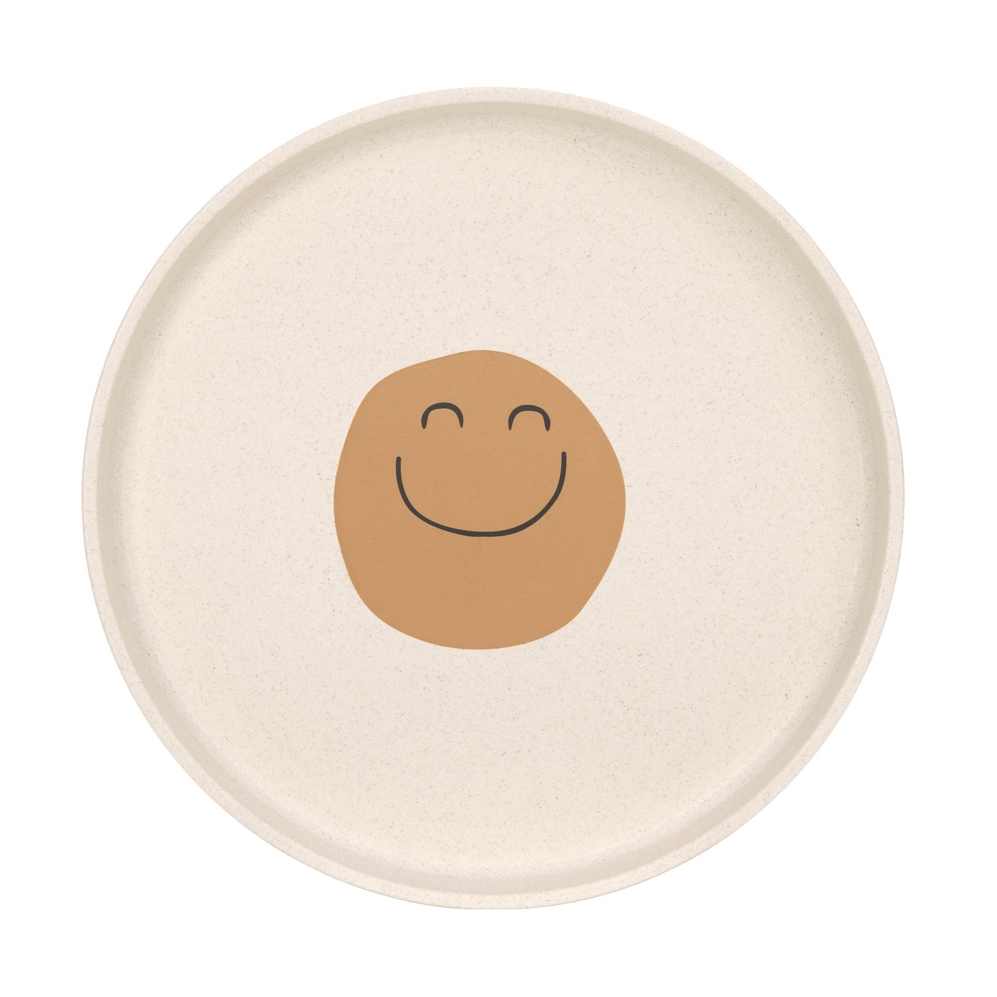 LÄSSIG Kids Melamine Free Plate, BPA Free, Dishwasher and Microwave/Plate Happy Rascals Smile