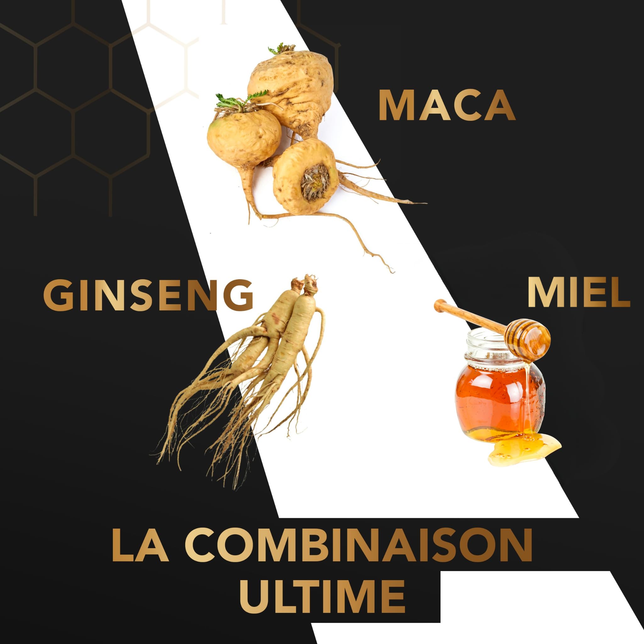 Miel by DR.APHROZIAC – 12 sticks pratiques de 15 g – Maca & Ginseng – Saveur douce, texture soyeuse – Une expérience authentique et distinguée