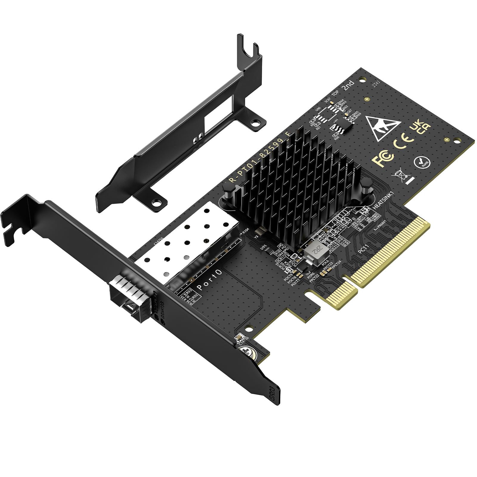 Sanon　0716 Amazon.com: 10Gb SFP PCIe Network Card with Intel 82599(X520
