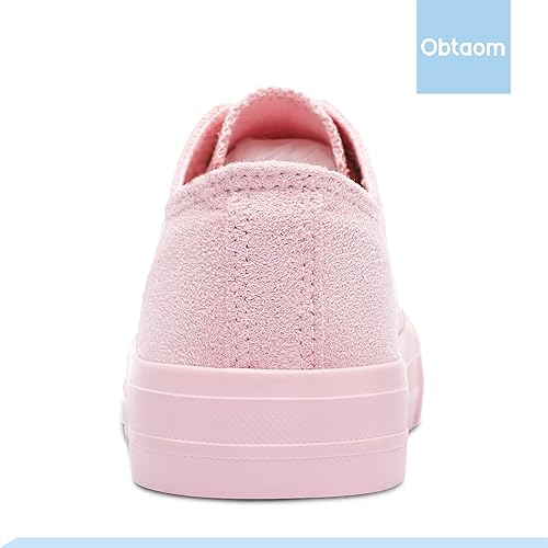 Miniatura 4 de Obtaom Zapatos de lona unisex de caña baja, zapatillas de deporte de moda sin cordones para caminar