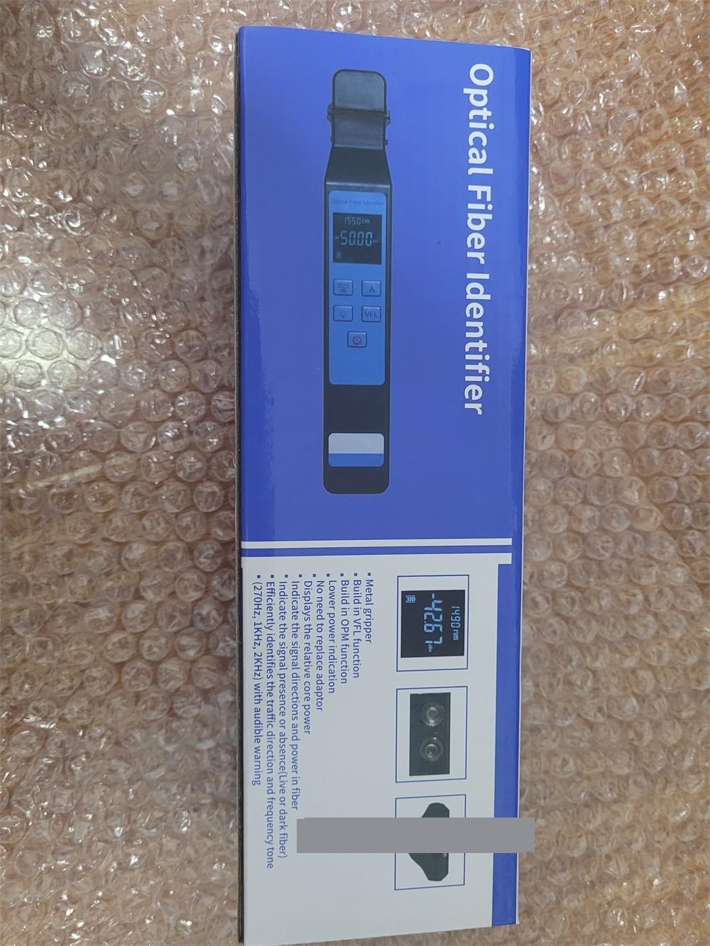 Medidor de potencia de fibra óptica, Detector de tráfico de fibra óptica activa con medidor de potencia y localizador visual de fallos de 10 MW