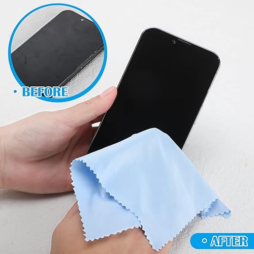 Miniatura 5 de Fabbay 200 paños de limpieza de microfibra para lentes, paños de microfibra de pantalla de 7 x 6 pulgadas, toallitas para lentes para lentes,