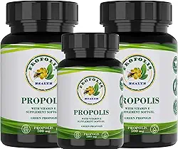 PRÓPOLIS VERDE EM CÁPSULAS - PRÓPOLIS VERDE COM VITAMINA E - CÁPSULA 1000MG POR DIA - PROTEJA VOCÊ E SUA FAMÍLIA 300-150 dias de Suplemento