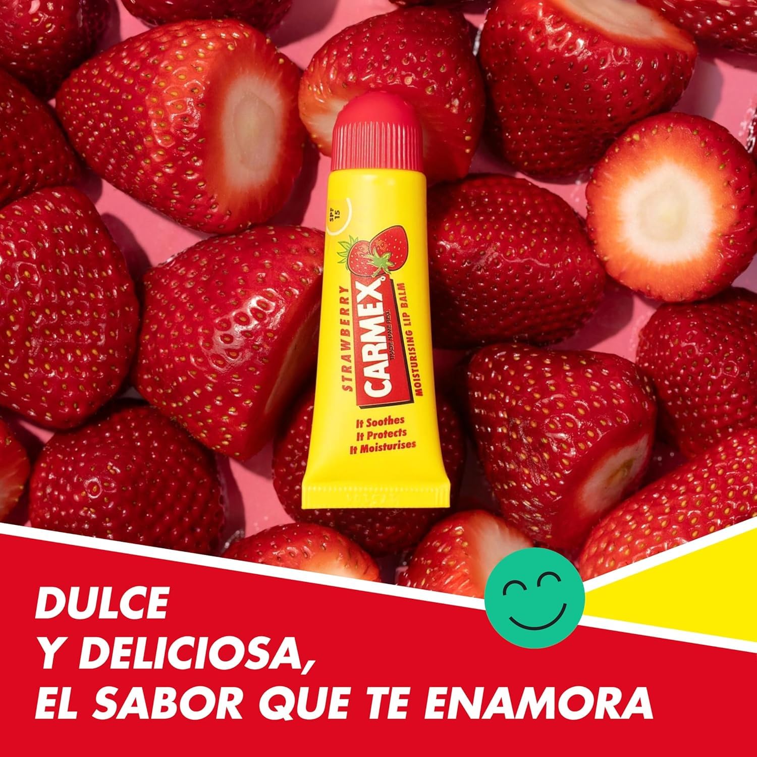 Stick Labbra Idratante Fragola – Formula Protettiva e Lenitiva – 4.25g kit con Spugna Brandizzata SPESA & RISPARMIO Inclusa – Variazioni 4/6/8/10 Pezzi (10)
