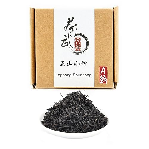 Miniatura 13 de ChaWuWarmSun [B] Té negro Lapsang Souchong, sin humo, 3.5 oz/100 g, Hong Cha chino de hoja suelta