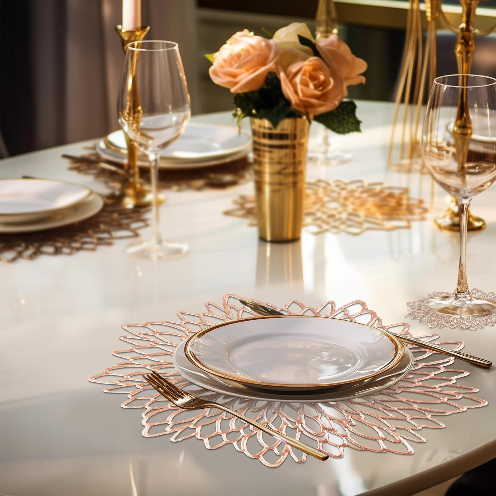 MI CASA Placemats and Coaster Set of 4 - Image 3