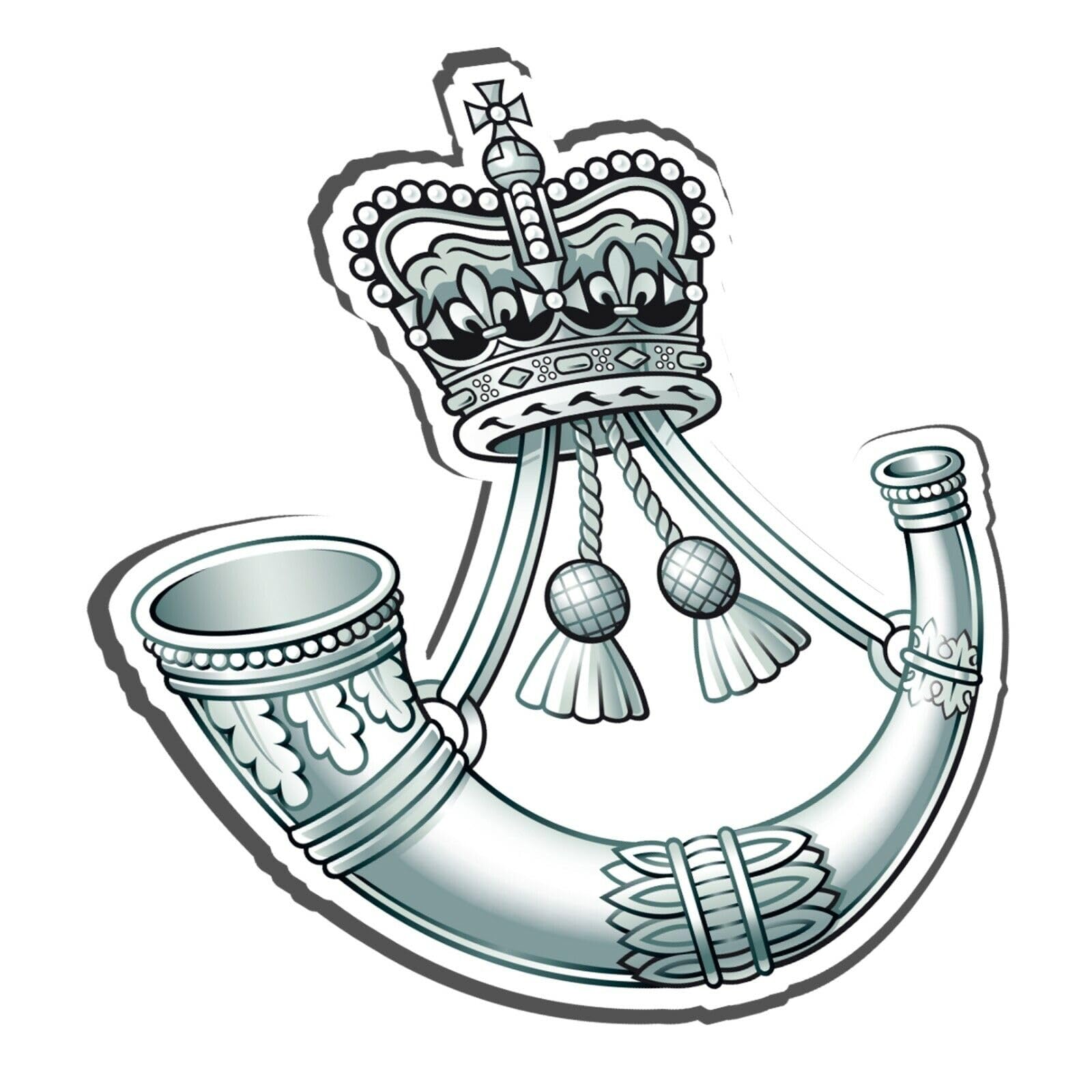 The Rifles (SK20) Military Waterproof Vinyl Stickers Decal Veteran Squaddie Army 100mm x 93mm