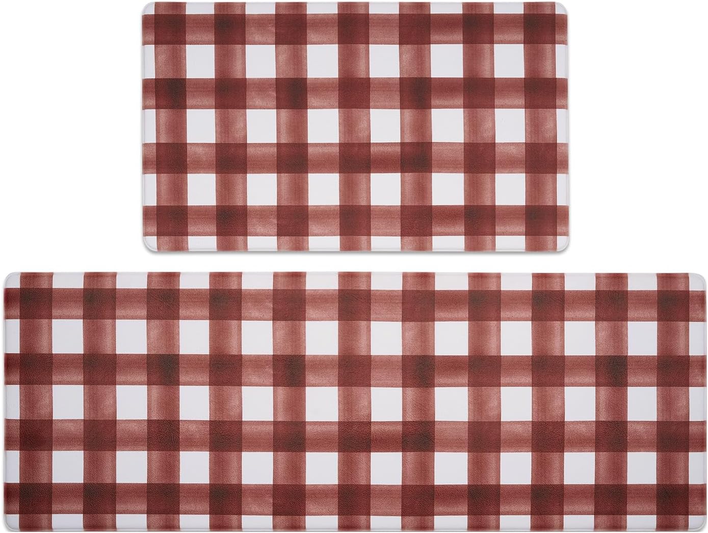 Wtosuhe Spring Kitchen Rugs Mats Sets of 2, NonSlip