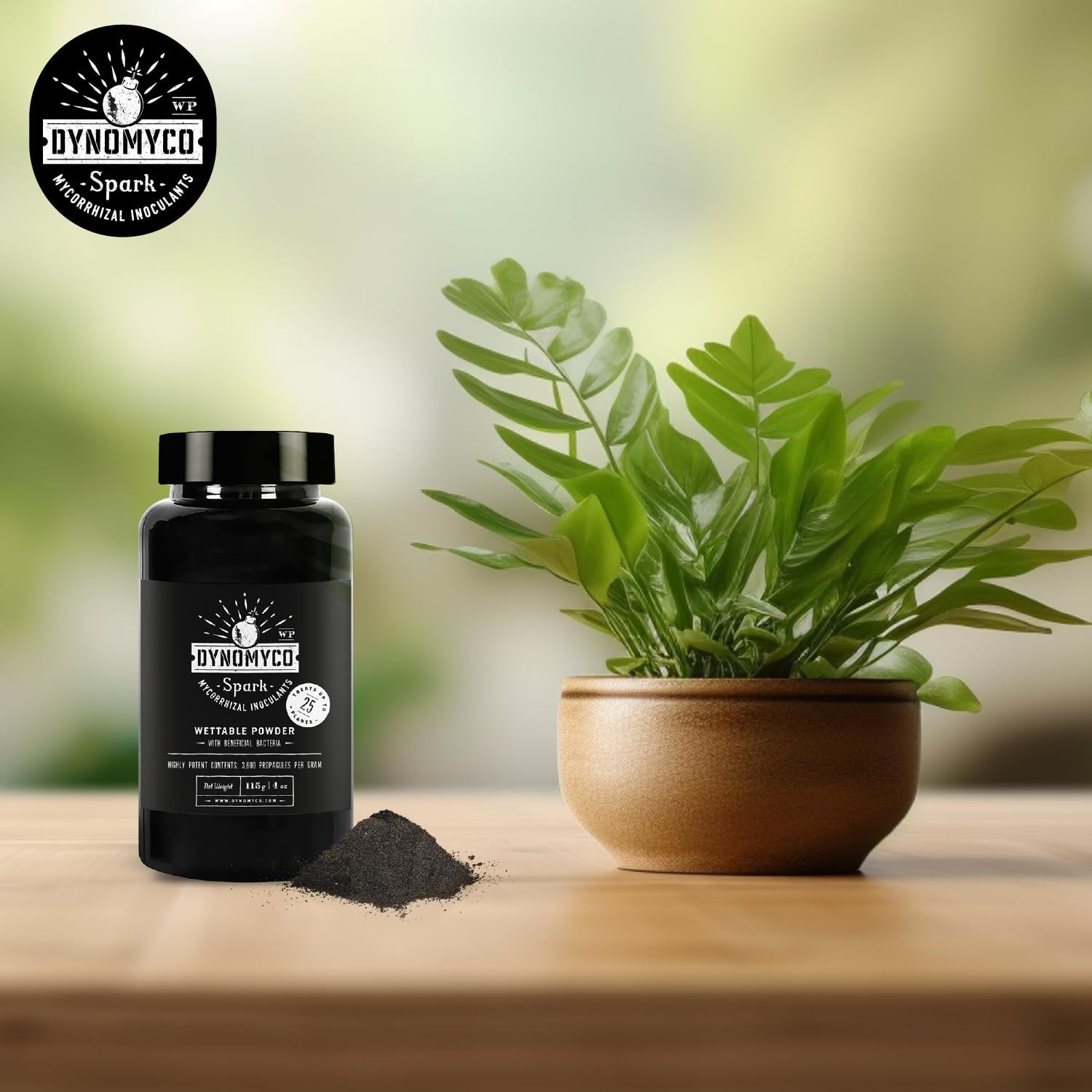 DYNOMYCO Spark WP Mycorrhizal Fungi, 4oz Wettable Powder, 3-In-1 Root Enhancer Amplifies Nutrient Uptake & Yield - Image 3