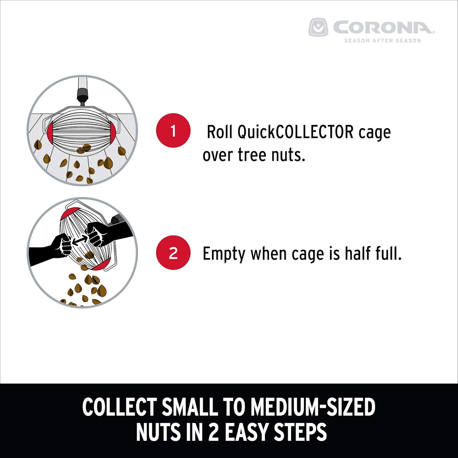 Corona LG 3694 Comfortgel Grip Quickcollector, Red