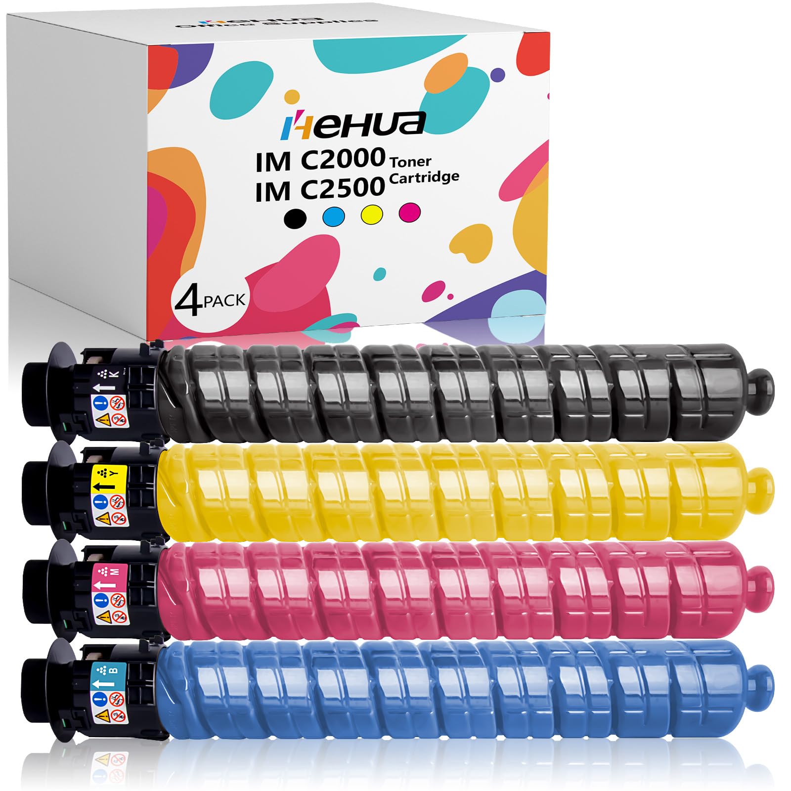 SPLENDIDCOLOR Cartucho De Tóner Remanufacturado De Alto Rendimiento IM C2000 IM C2500 Cartucho De Tóner Compatible Con Impresora Ricoh IM C2000 IM C2500 (842307 842308 842309 842310