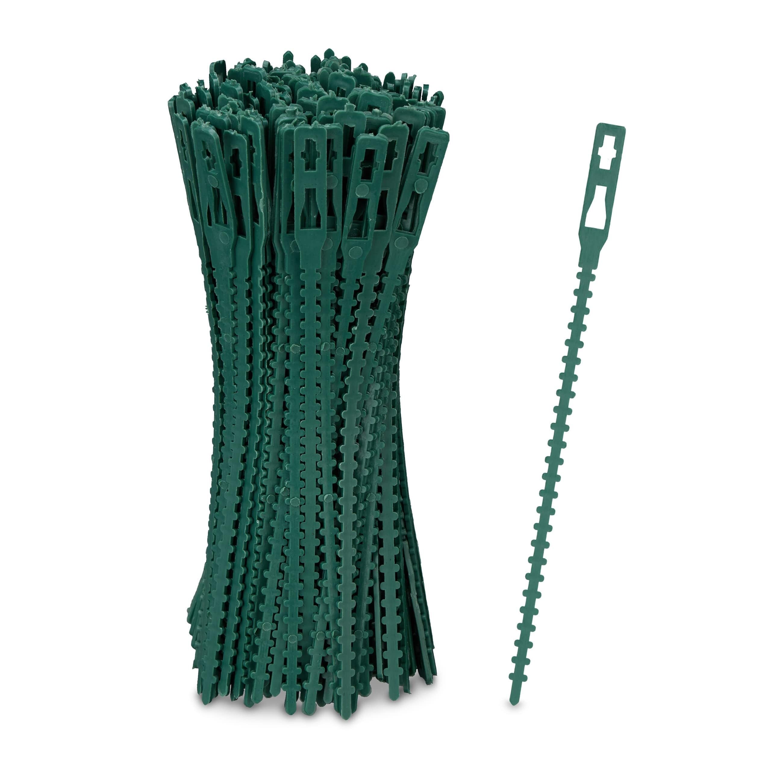 Verstellbare Pflanzenbinder, Set von 200, 14cm, Wiederverwendbare Gartenhalter für Garten und Zuhause