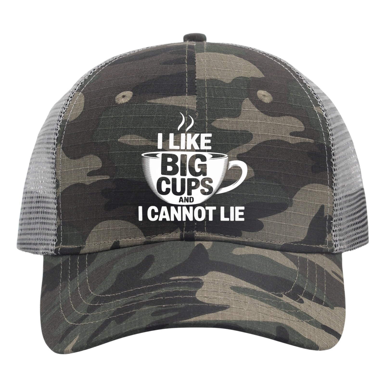 I Like Big Cups and I Cannot Lie Trucker Hat Sports Hat AllBlack Mens Hats Gifts for Daughter Outdoor Caps