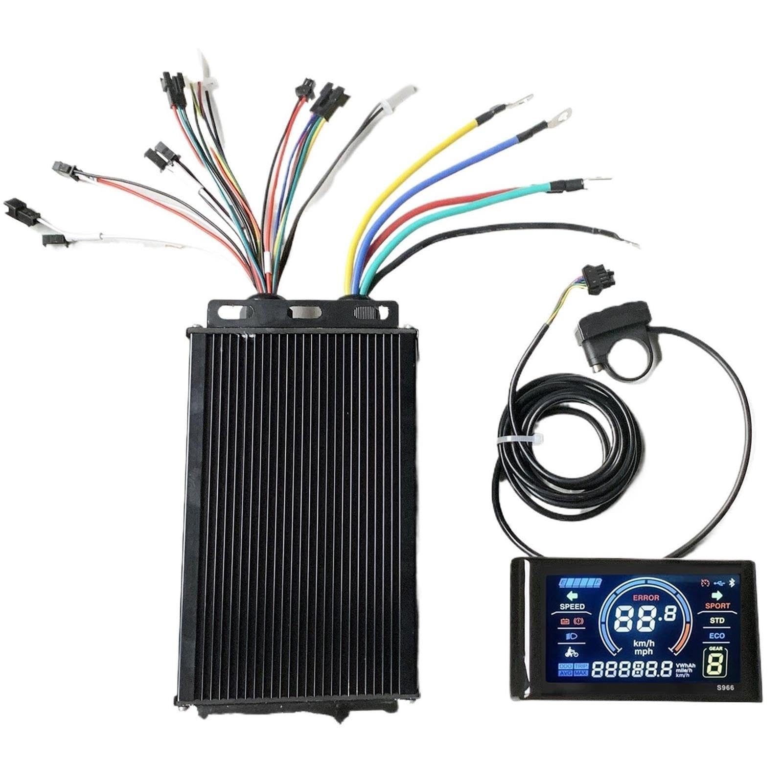 36 V 48 V 60 V 60 A 2000 W 3000 W silnik bezszczotkowy sterownik fali sinusoidalnej z kolorowym wyświetlaczem LCD S966 do E-Mountain Bike Scooter