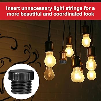 Amazon | 6個 ライトソケットキャップ 1.18x1.06インチ ライト