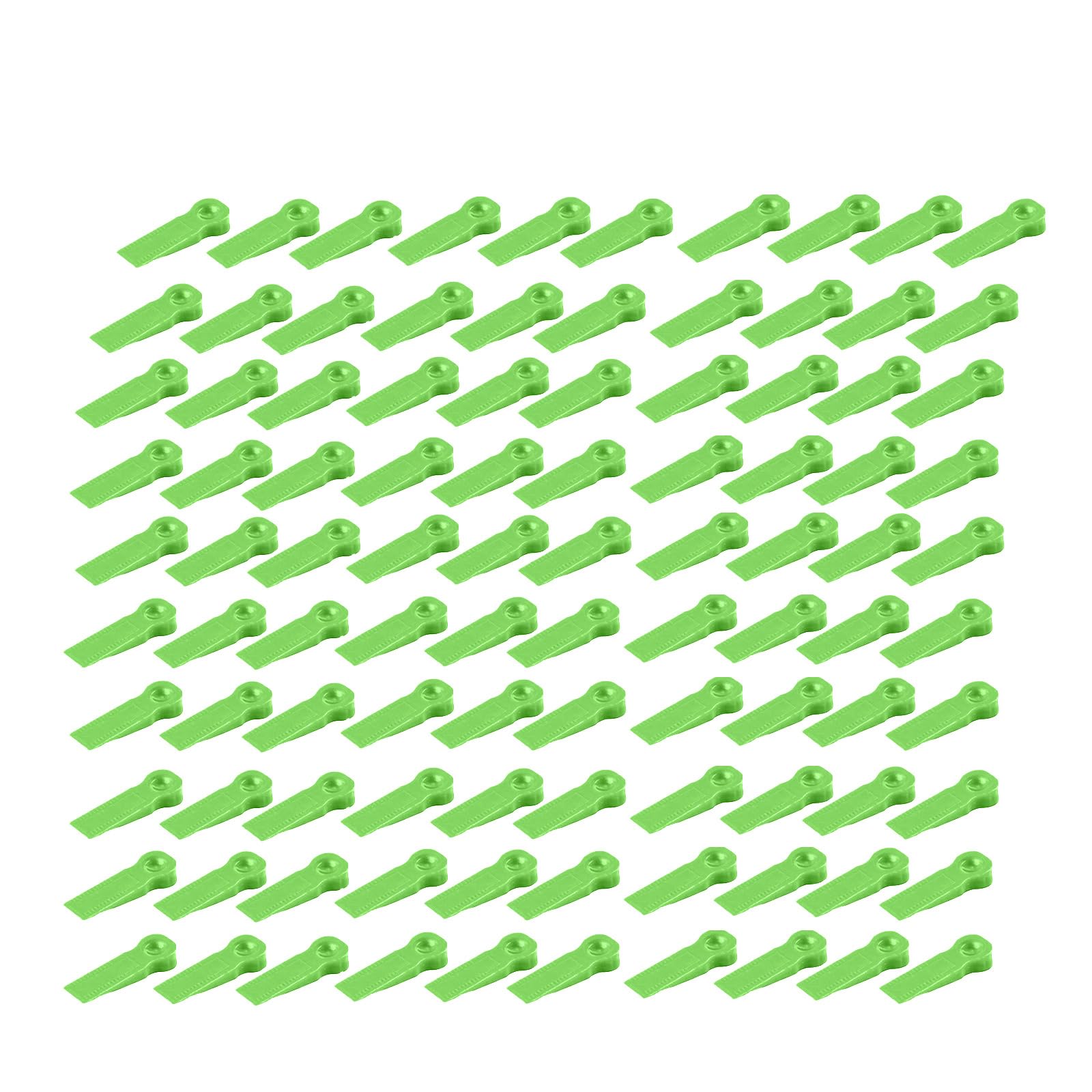 Msioytog Green 100Pcs Floor Wedges Spacer Leveling Clips Floor Locator Ceramic Tiling Laying Quick Installation