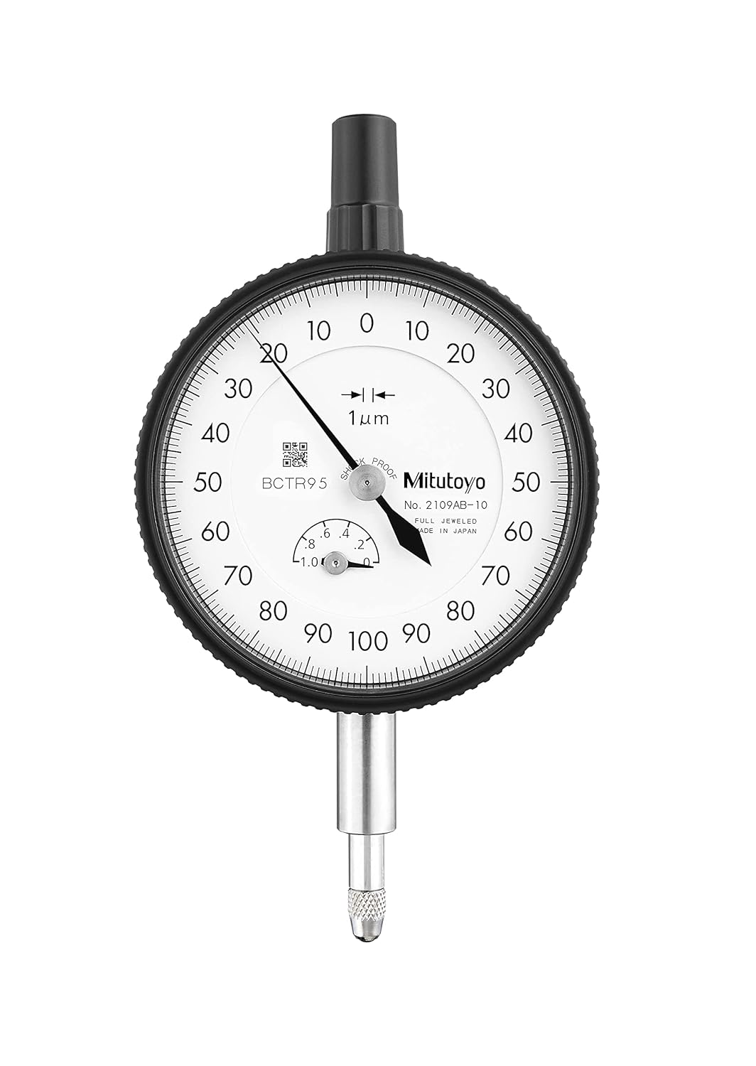 Mitutoyo 2109AB-10 Dial Indicator DG 0.001 Grad, 0-1mm Range