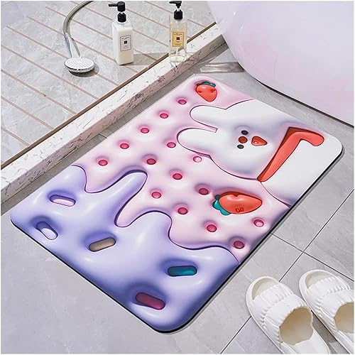 Miniatura 5 de Earth Absorbent pad and Anti Slip Bathroom and Toilet Door Carpet Floor(Jin Hua - Ellipse,40x60cm15.7x23.6in)