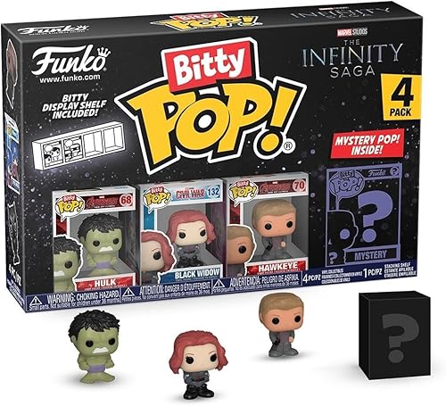 Funko Bitty POP! Marvel - Mini figura misteriosa de Hulk and A Surprise - 0.9 pulgadas (0.9 in) - Marvel Comics coleccionable - Estante de