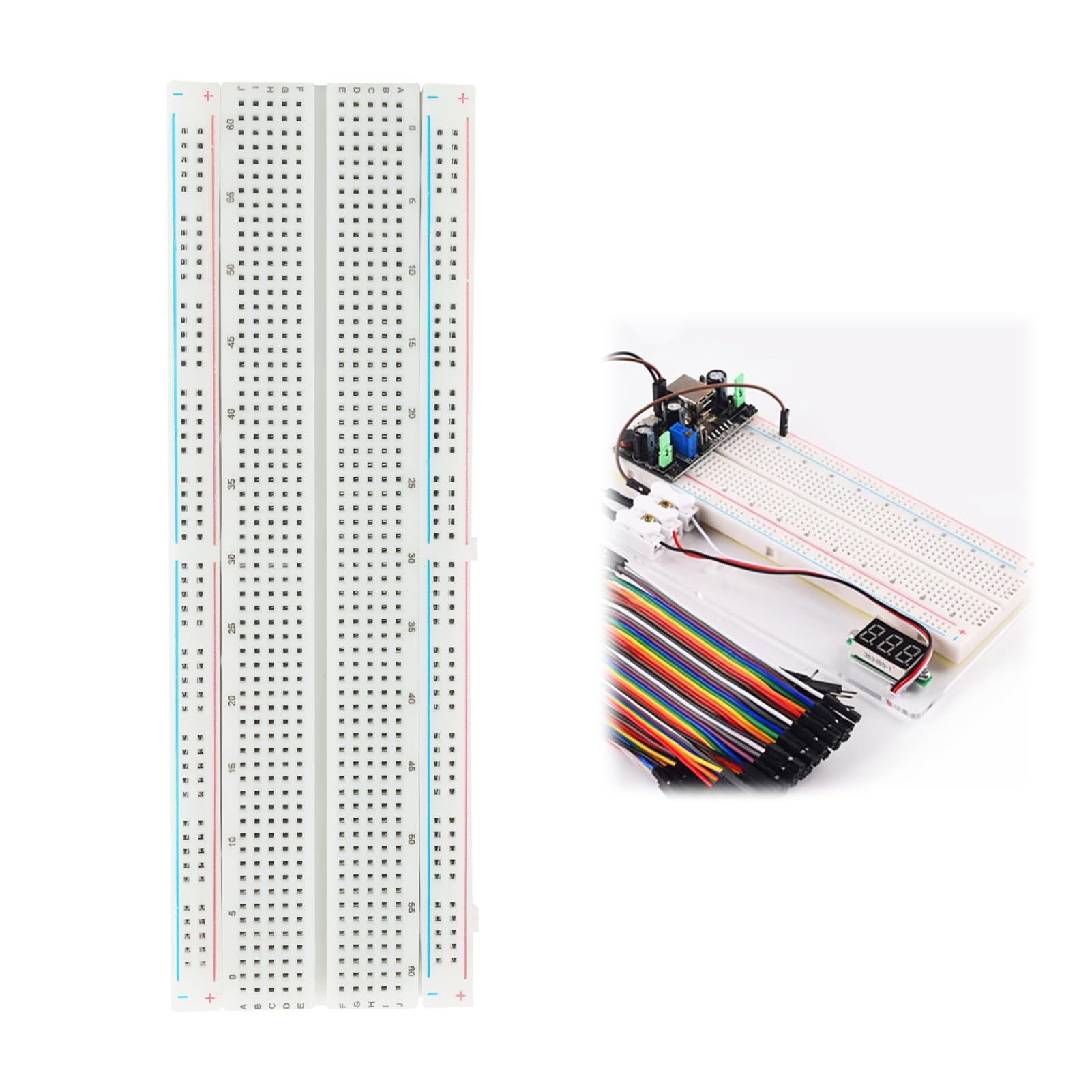 3pcs PCB 830 Punti Senza Saldatura per Prototipo Modellare,breadboard kit,Compatibili con Arduino, Raspberry Pi 2 3 4, per Progetti di Elettronica e Modellismo