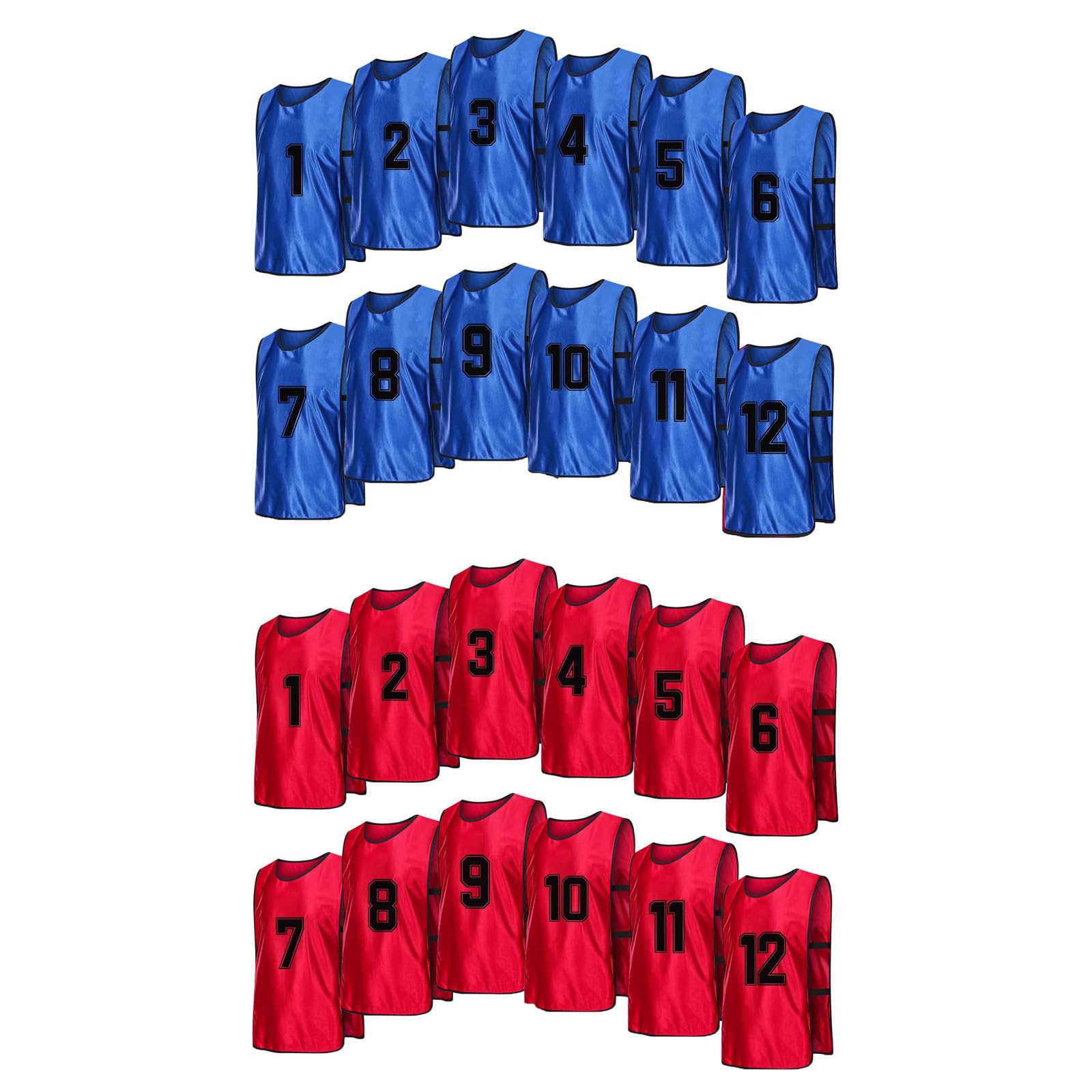 chaleco de entrenamiento de fútbol de 24 piezas,Chaleco de entrenamiento de malla transpirable,petos reversibles numerados del equipo de fútbol,Chaleco de entrenamiento del equipo de fútbol