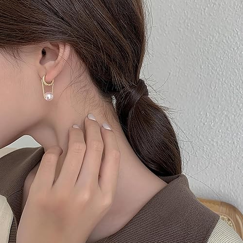 Vista 3 de Reffeer Aretes colgantes de plata de ley 925 maciza para mujeres y adolescentes