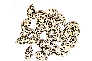 Ash Wood Leaf Viking Rune Set Elder Futhark
