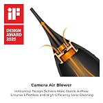 K&F CONCEPT 2 in 1 Powerful Rocket Air Blower, Dust Cleaner, Lens Blower, Air Blaster for Digital, DSLR, SLR, Camera Lenses and Electronics, Clean Duster, Lens Cleaner - Extension & Short Nozzle
