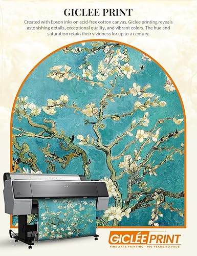 Vista 207 de DECORARTS - Almond Blossom Tree - Vincent Van Gogh Art Reproduction. Giclee Canvas Prints Wall Art for Home Decor 30x24