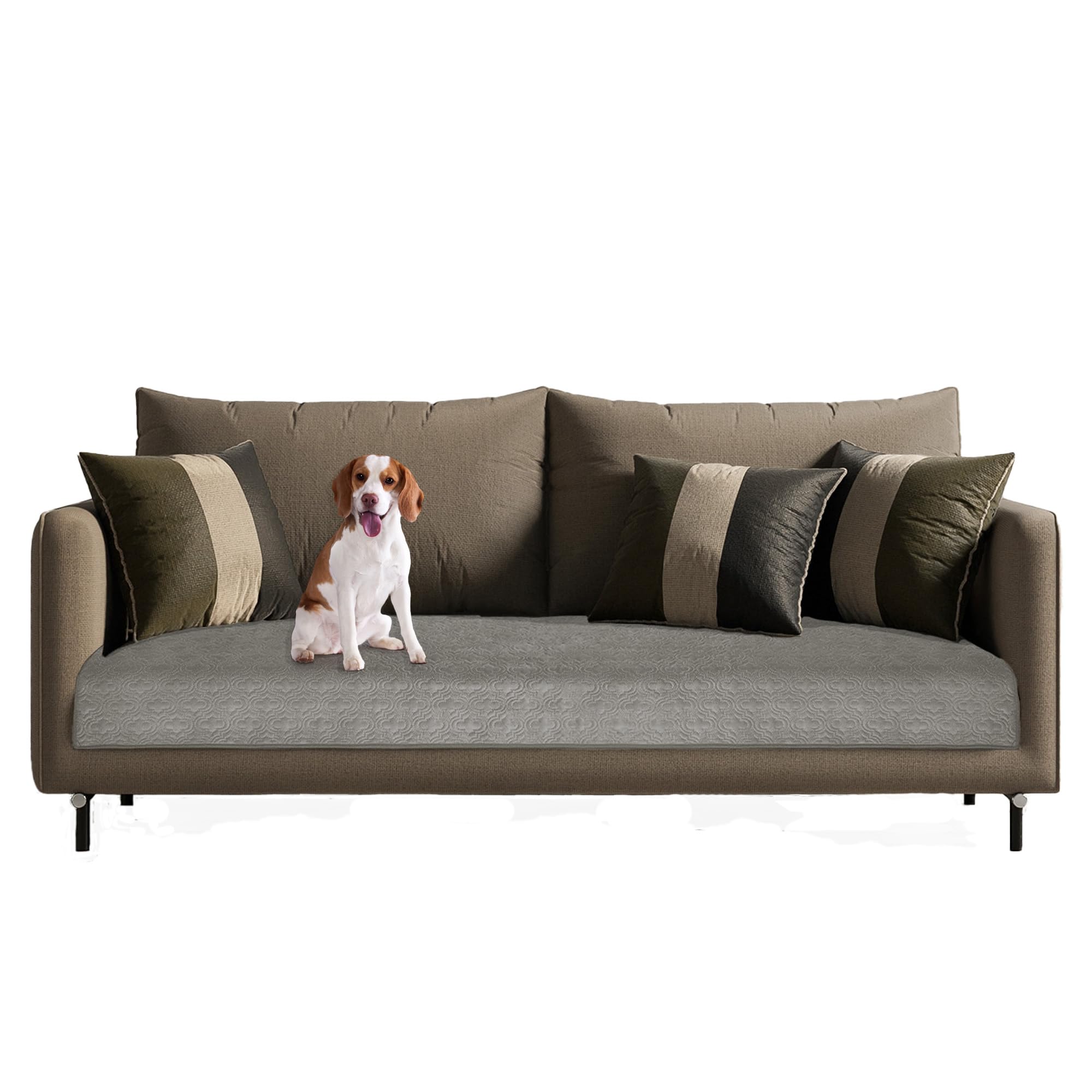 Loùla Waterproof Sofa Cover–Ultra-Absorbent (2820mL), Non-Slip 3-Seater Couch Protector, Shield for Pets, Kids, Incontinence, Multi-Use for Sofa, Car, Wheelchair & Office Chair (Dark Grey)