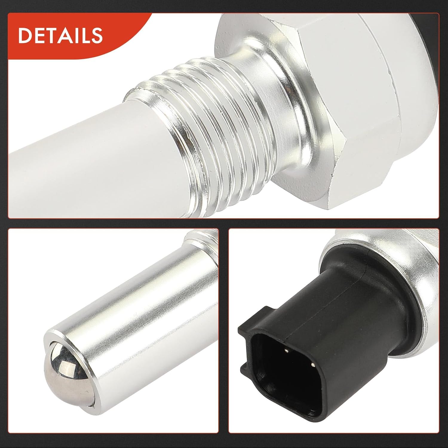 A-Premium Reverse Light Lamp Sensor Switch Compatible with Ford Focus 2004-2012, Fiesta 2003-2019, Fusion 2006-2012, C-Max 2013-2015, Mondeo 2007, 2 Pins - Replace# 6S6T15520AA, 9M5T15520AA