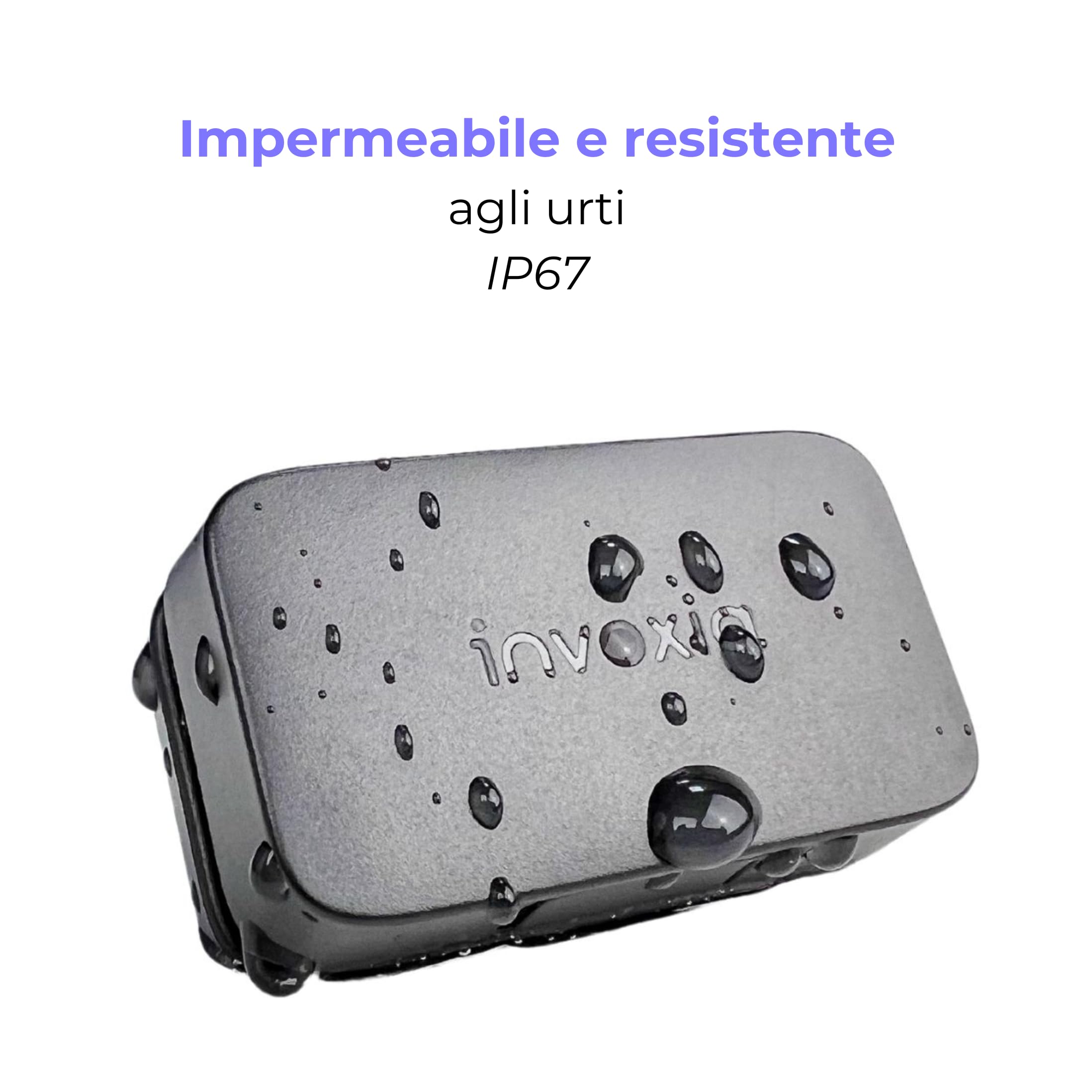 Invoxia Mini GPS Tracker - Localizzatore GPS impermeabile con avvisi antifurto in tempo reale - Durata della batteria fino a 3 mesi - Abbonamento di 1 anno incluso - Piccolo e leggero