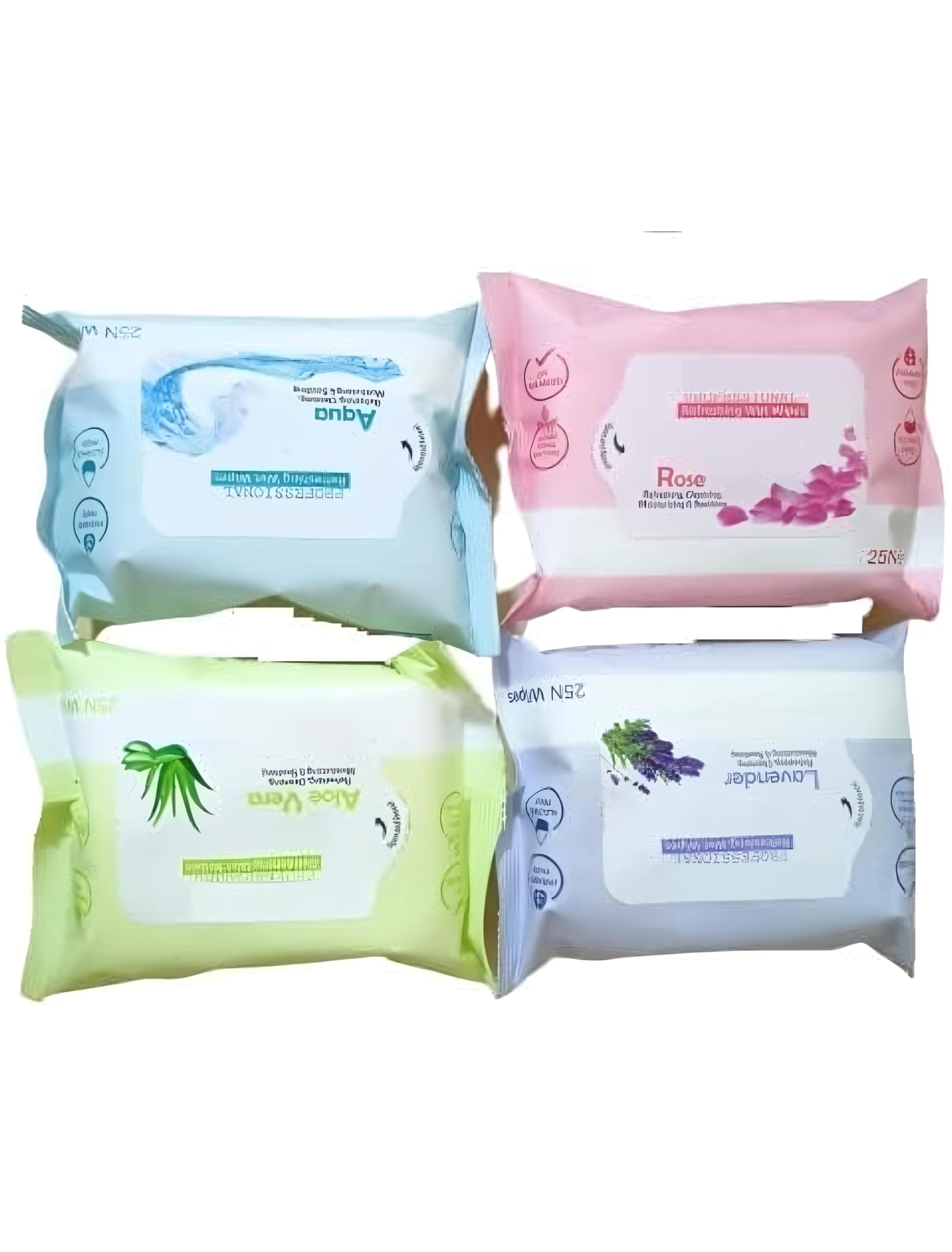 Refreshing Wet Wipes With 4 Different Fragrance, Facial Wet Wipes For Face And Travel Use For Girls And Boys Pack Of 4-image-16