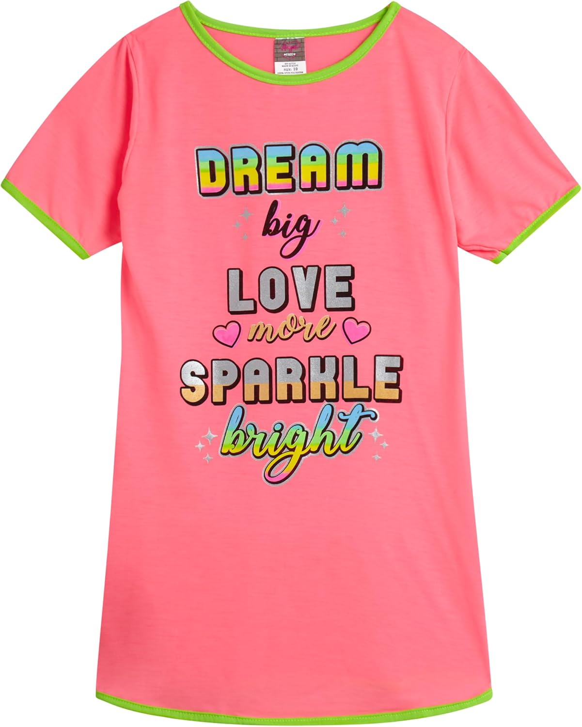 Angel Face Girls Nightgowns - 3 Pack Soft Short Sleeve Nightgown Girls Pajamas - Cozy Cute Sleep Dress Pajamas - Image 6