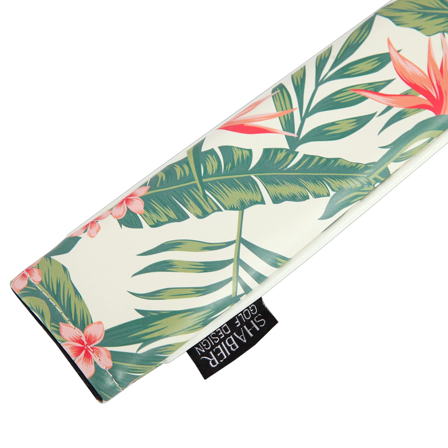SHABIER PU Leather Waterproof Golf Alignment Stick Cover Club Protector Holds Sticks (Hawaiian Flowers) - Image 4