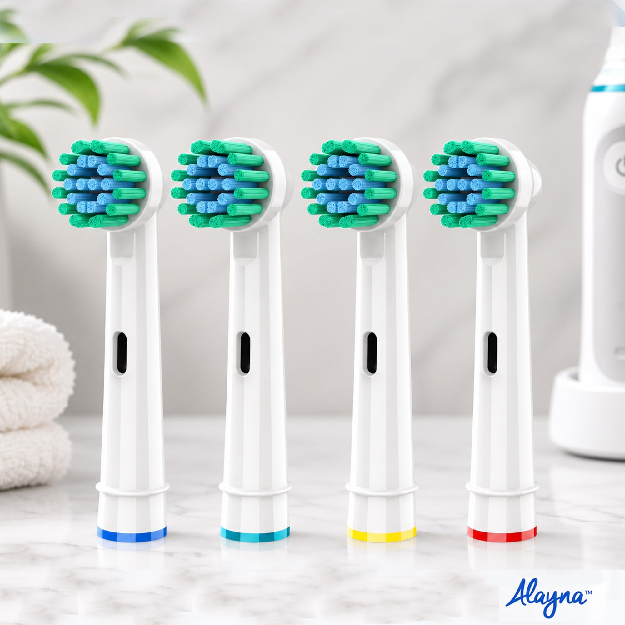 Ersatzbürstenköpfe, kompatibel mit Oral B Sensitive Gum Care elektrischen Zahnbürsten, 8 Stück, passend für Oral-B Braun 7000, Pro 1000, 9600, 500, 3000, 8000