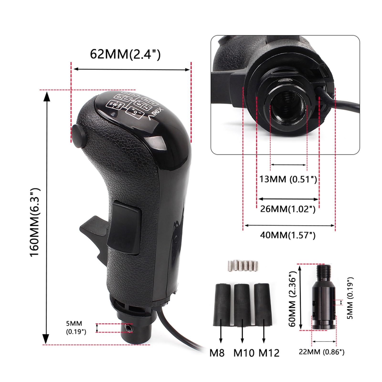 Symulator USB o wysokim niskim biegu gałka zmiany biegów dla G923 G29 G27 G25 TH8A gałka zmiany biegów USB dla ATS ETS2 gra komputerowa HB043 (Color : For Simulator)