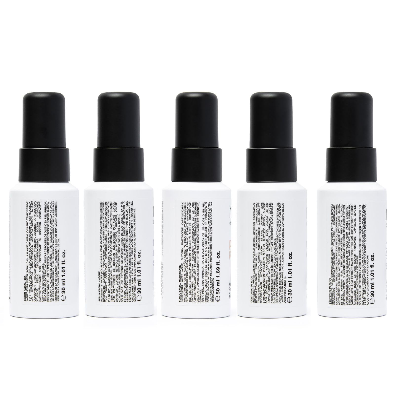 NIKECOSMETICS - Pack Glow Up, Sérums Day On Hyaluronic 30 ml + Moon Night Retinol 30 ml + Pore Minimizer 50 ml + Contornos de Ojos Retinol 30 ml + Good Morning Sunshine 30 ml, Fórmulas Veganas