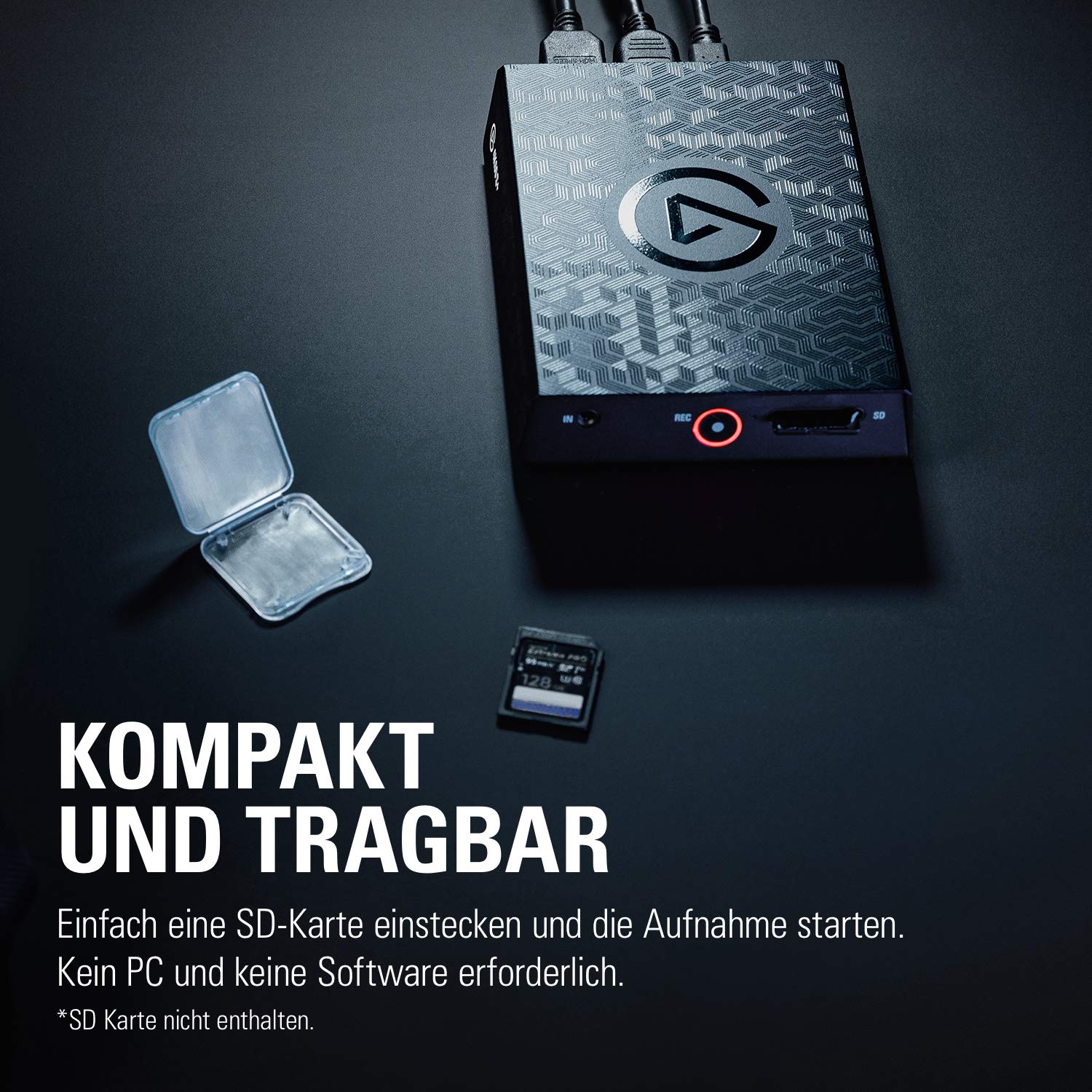 Elgato 4K60 S+, externe Aufnahmekarte, aufzeichnen in 4K60 HDR10 mit Ultra-Low-Latency auf PC oder SD Karte auf PS5/PS4, Xbox Series X/S, Xbox One X/S, in OBS und mehr, für Windows