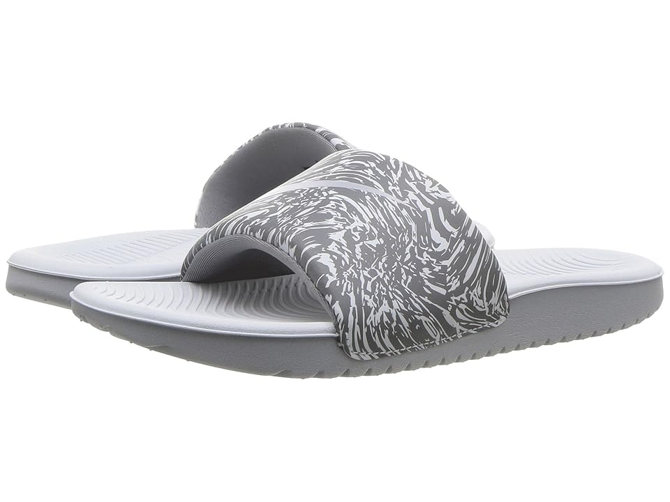 

Nike Kids Kawa Slide Print (Little Kid/Big Kid) (Pure Platinum/Wolf Grey/Cool Grey) Boys Shoes