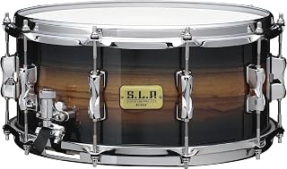 L.P. Bubinga/Maple Snare Drum - 6.5 inches x 14 inches, Midnight Zebrawood Burst