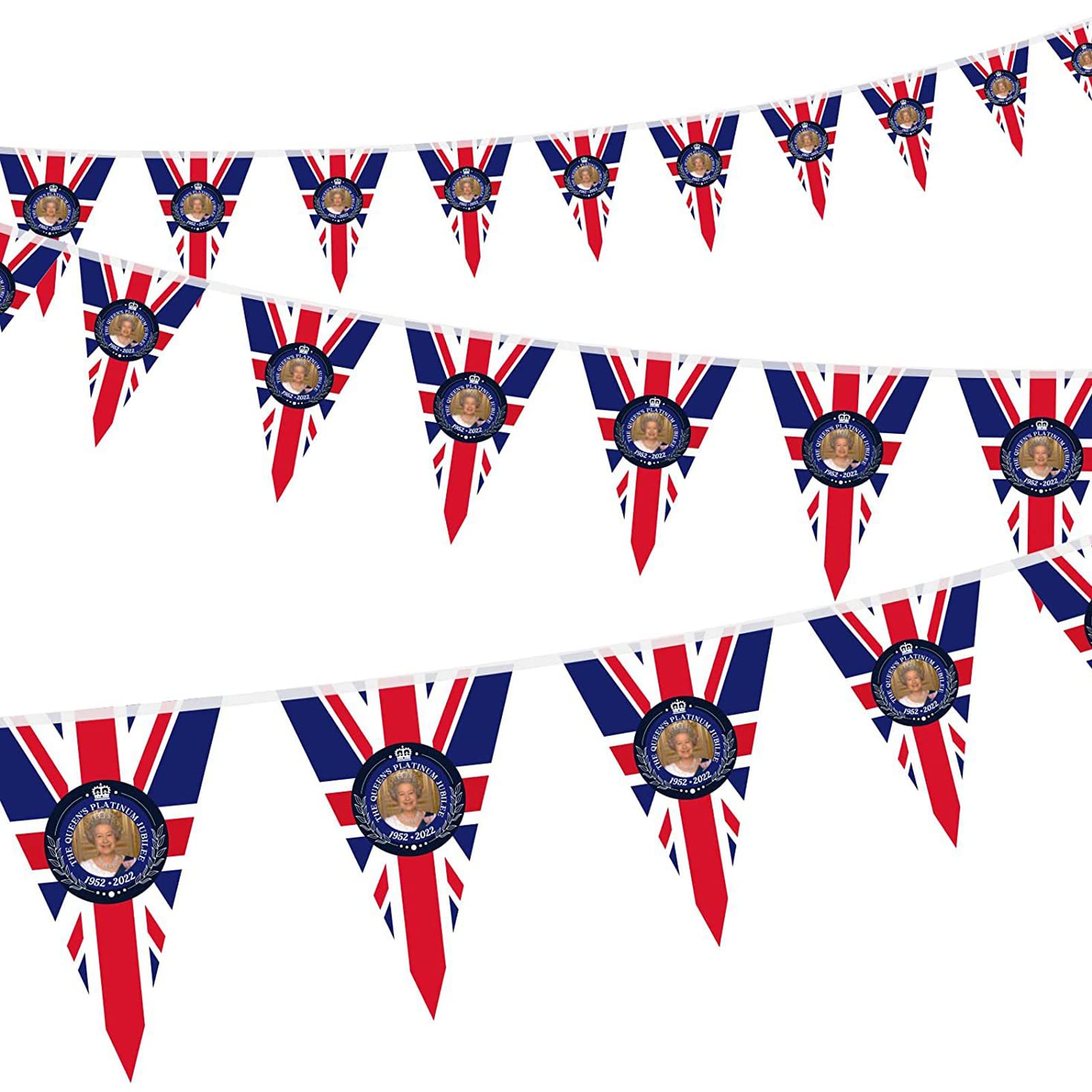 Buy MNJR Platinum Jubilee Decorations 2022, Queen Elizabeths Union Jack