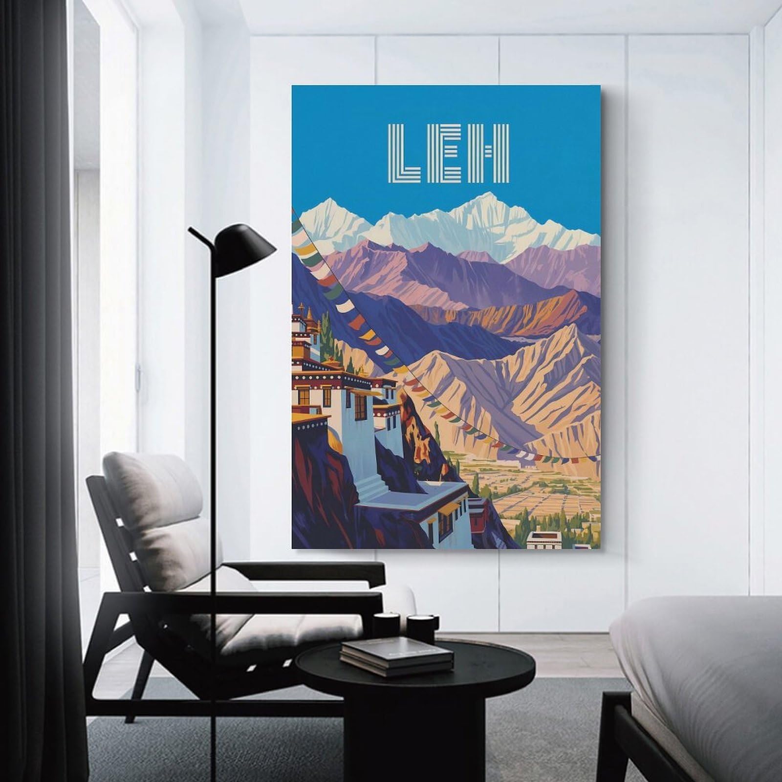 Junmoney Leh Travel (2) Wall Picture Print 08x12inch(20x30cm), for Picture Wall Styling in Lounge Or Bedroom, Ideal for Building A Coordinated Art Wall