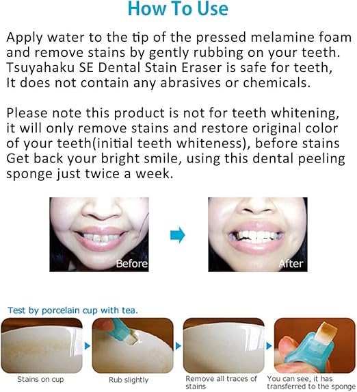 Amazon Com Tsuyahaku Se Dental Stain Remover Eraser Safe And Easy Tooth Stain Removal At Home Handle Turquoise 11 Replacement Strips Made In Japan Beauty Personal Care Amazon Com Tsuyahaku Se Dental Stain Remover Eraser Safe And Easy Tooth Stain Removal At Home Handle Turquoise 11 Replacement Strips Made In Japan Beauty Personal Care
