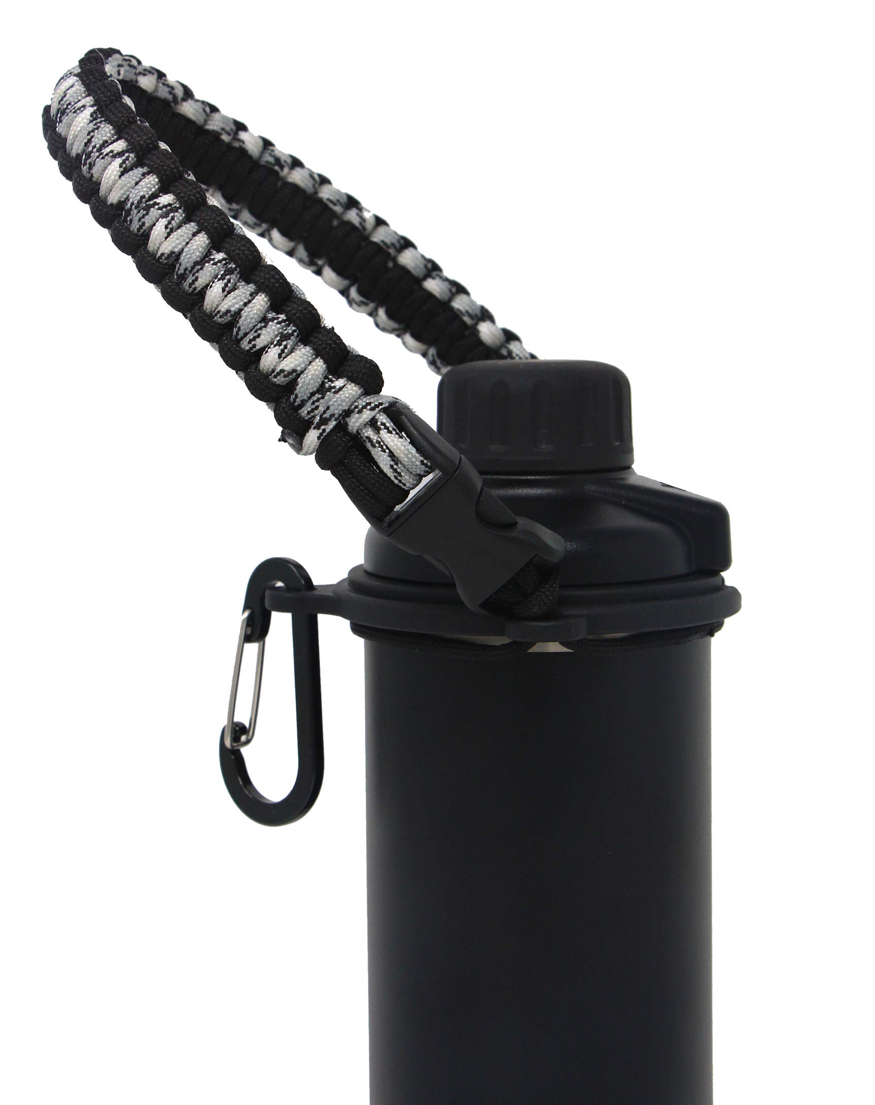 One MissionX Paracord Handle for YETI Rambler 46oz 36oz 26oz 64oz 18oz 12oz Water Bottles, Durable Carrier Strap - Holder