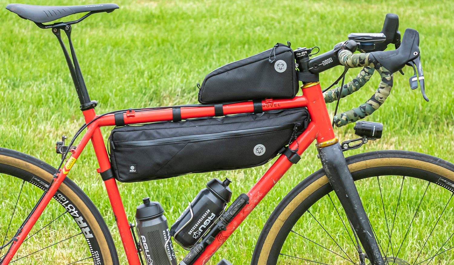 Bolsa VENTURE Top Tube 6x12x23cm Negra