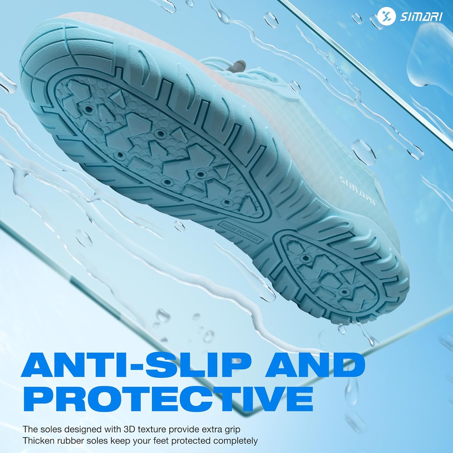 SIMARI Water Shoes for Women Men - Barefoot Quick-Dry Aqua Socks | Lightweight Swim Shoes for Surfing, Swimming, Beach Sports, Kayaking, Diving | Non-Slip Design - Image 3