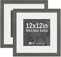 Vista 27 de VCK Paquete de 2 portarretratos de 8 x 10 pulgadas, roble natural, madera de alta gama con vidrio templado, para fotos de 5 x 7 pulgadas