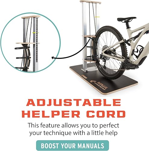 Miniatura 5 de Ninja MTB Garage Bunny - Entrenador de bicicleta de interior para dominio de habilidades y entrenamiento de fuerza, compatible con varios tamaños de
