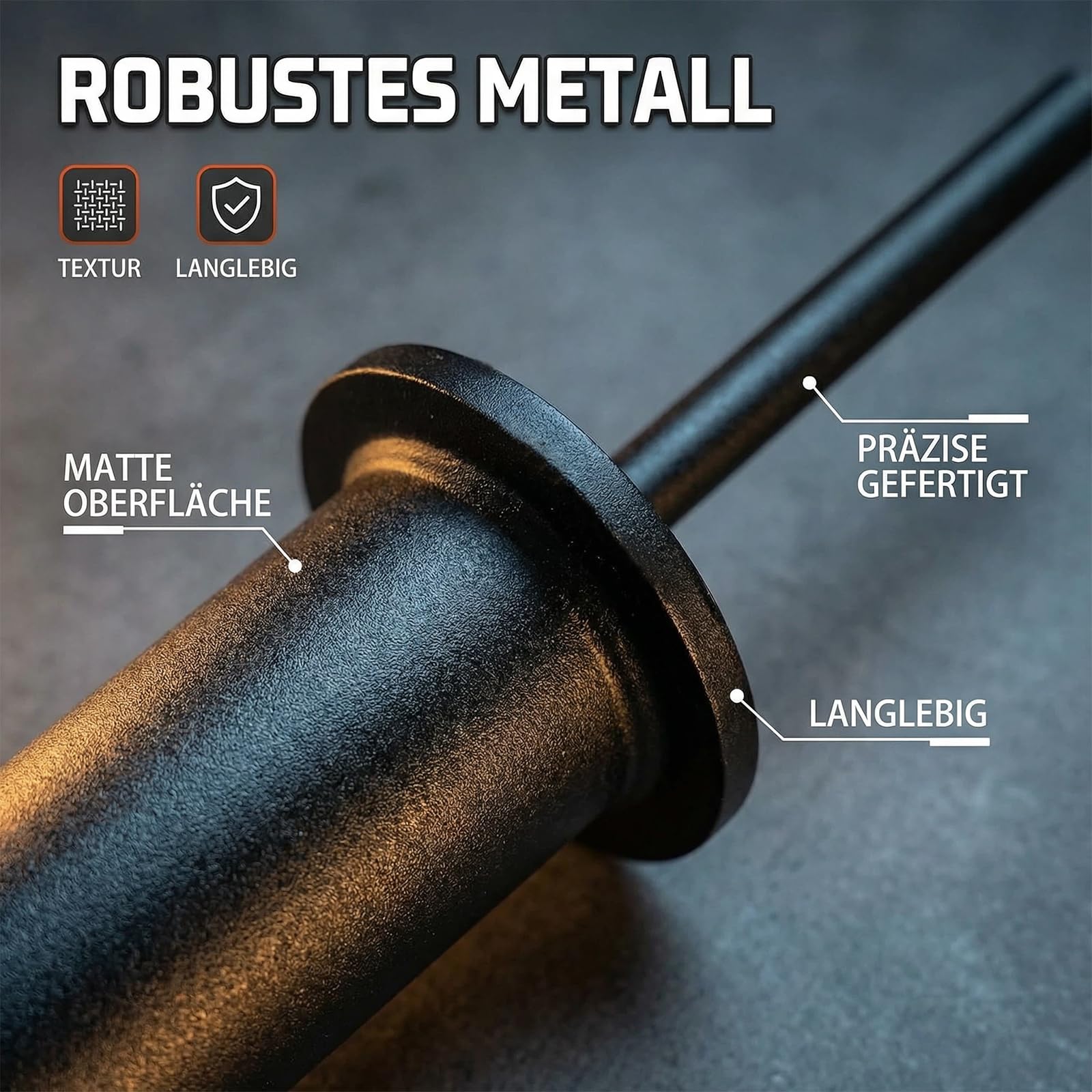 Gym Pin, 8 x 110 mm, penna impilabile per pesi da palestra | Con clip a molla, per pesi aggiuntivi, perno di ricambio, stazione di allenamento per accessori da palestra